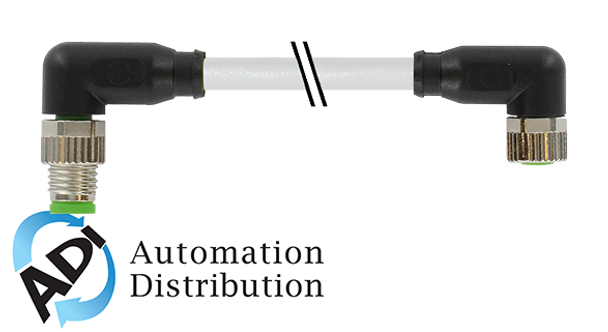 Murrelektronik 7000-88081-2300060 m8 male 90?? / m8 female 90??, pur 3x0.25 gy ul/csa+drag chain 0.6m