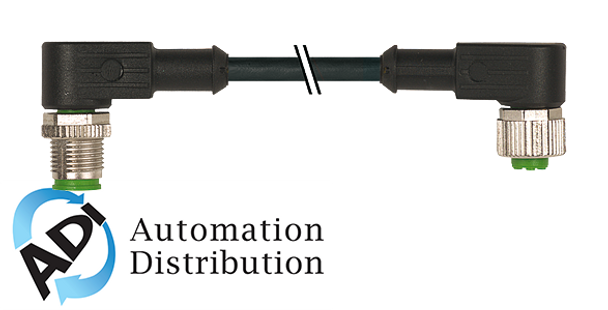 Murrelektronik 7000-40241-6230060 m12 male 90?? / m12 female 90??, pur 3x0.34 bk ul/csa 0.6m