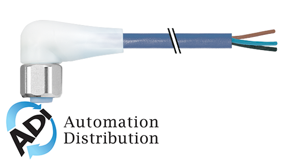 Murrelektronik 7024-12381-3150150 m12 female 90?? with cable led f+b pro, tpe-s 3x0.34 bu ul robot+drag chain 1.5m