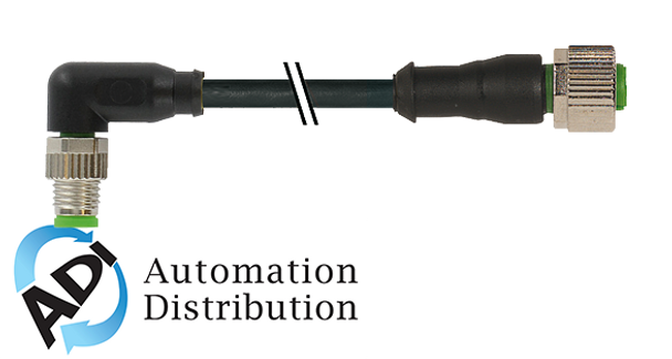 Murrelektronik 7000-88301-6300150 m8 male 90?? / m12 female 0??, pur 3x0.25 bk ul/csa+drag chain 1,5m