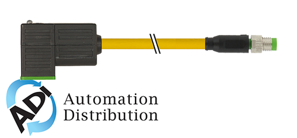 Murrelektronik 7000-88415-0330030 m8 male 0?? 3p/msud valve plug form ci 9.4 mm(small), pur 3x0.34 yellow, ul/csa, drag ch 0.3m