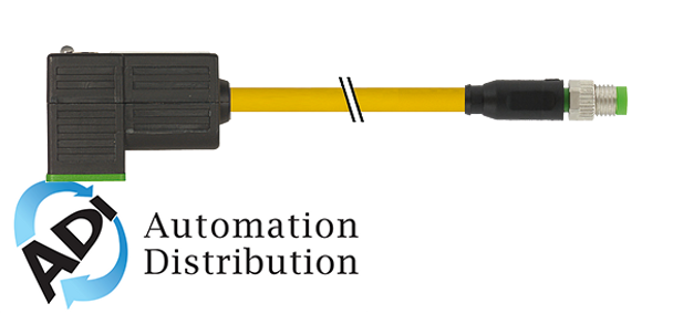 Murrelektronik 7000-88421-0330030 m8 male 0?? /msud valve plug form c 8 mm(small), pur 3x0.34 yellow, ul/csa, drag ch 0.3m