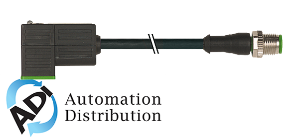 Murrelektronik 7000-41041-6560030 m12 male 0?? / msud valve plug form ci 9.4 mm, pur 3x0.75 black robot, drag ch 0.3m