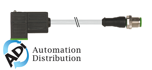 Murrelektronik 7000-41041-2160030 m12 male 0?? / msud valve plug form ci 9.4 mm, pvc 3x0.75 gray, 0.3m