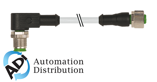 Murrelektronik 7000-40221-2550060 m12 male 90?? / m12 female 0??, pur 5x0.34 gy ul/csa+robot+drag chain 0.6m