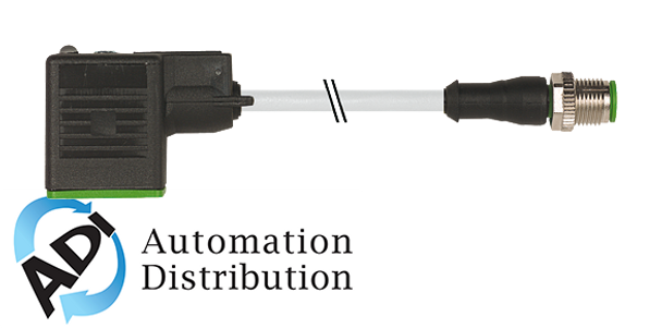 Murrelektronik 7000-40961-2560100 m12 male 0?? / msud valve plug form bi 11mm, pur 3x0.75 gray, robot, drag ch 1m