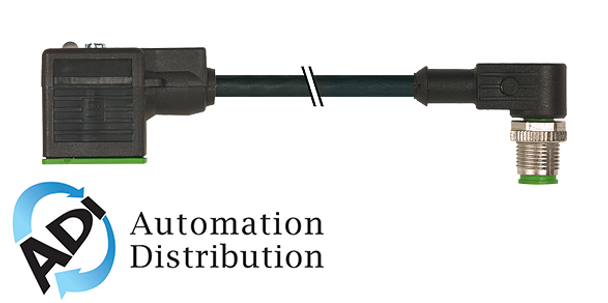 Murrelektronik 7000-40941-6150100 m12 male 90?? / msud valve plug form a 18mm, pvc 5x0.34 black 1m