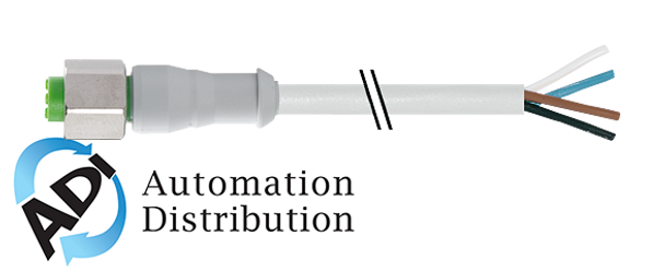 Murrelektronik 7014-12241-2150500 m12 female 0?? with cable f+b, pvc 5x0.34 gy ul/csa 5m