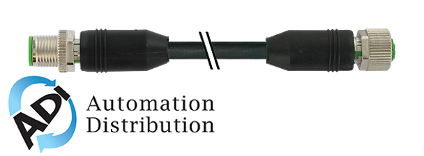 Murrelektronik 7080-40501-R130060 m12 male 0?? / m12 female 0?? shielded, radox em 104 4x0.5 shielded bk 0,6m