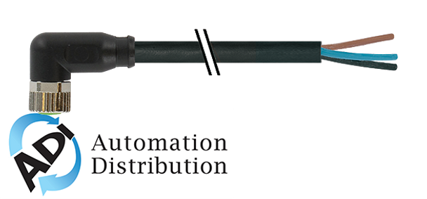 Murrelektronik 7000-08101-6211050 m8 female 90?? with cable, pur 4x0.25 bk ul/csa 10.5m