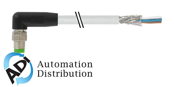 Murrelektronik 7000-08731-2010500 m8 male 90?? , shielded, pvc 4x0.34 shielded gray, ul,csa 5m