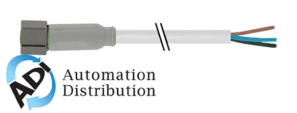 Murrelektronik 7014-08041-2101500 m8 female 0?? with cable f+b, pvc 3x0.25 gy ul/csa 15m