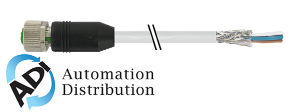 Murrelektronik 7000-13181-3170500 m12 female 0?? shielded, pvc 3x0.34 shielded gray, 5m