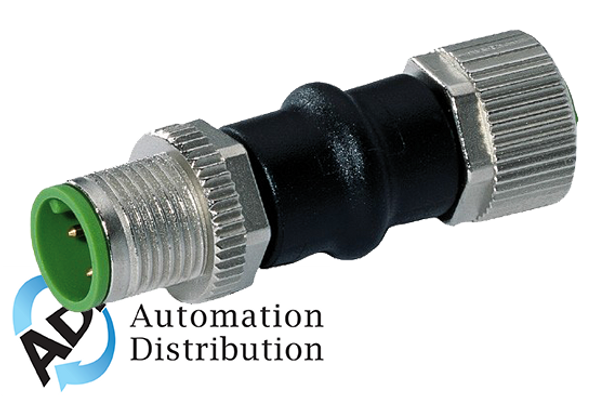 Murrelektronik 7000-42275-0000000 adaptor m12 male 4 pole/ m12 female 5 pole shielded, for analog sensors i-3, iii-1/4, iv-2, v-5