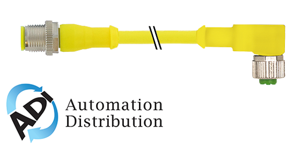 Murrelektronik 7030-40141-1260060 m12 male 0?? / m12 female 90?? aida, pur 5x0.34 ye ul/csa+drag chain 0,6m