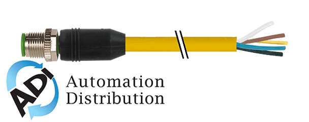 Murrelektronik 7700-12041-1610500 m12 male 0?? with cable, tpe 5x18awg ye ul/csa, itc/pltc 5m
