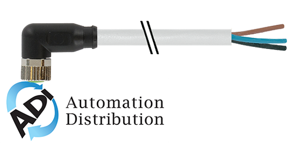 Murrelektronik 7000-08081-2102750 m8 female 90?? with cable, pvc 3x0.25 gy ul/csa 27.5m