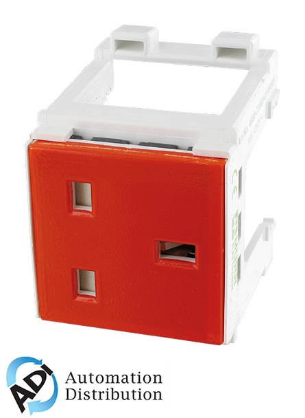 Murrelektronik 4000-72000-0190000 modlink msvd cabinet power outlets, great britain/bs orange 250v ac / 13 a
