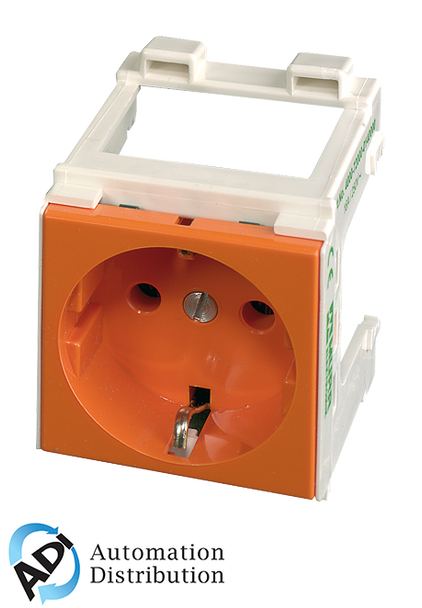 Murrelektronik 4000-72000-0140000 modlink msvd cabinet power outlets, vde orange 250v ac / 16 a