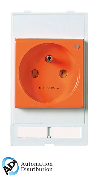 Murrelektronik 4000-68000-0150000 modlink msdd socket insert france, 250vac/16a orange