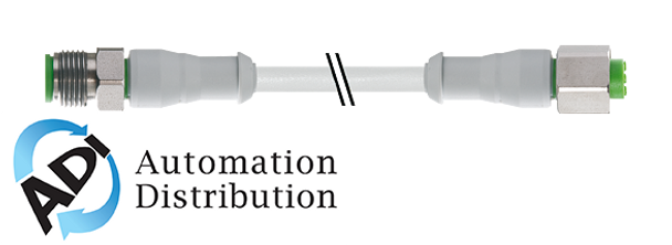 Murrelektronik 7014-40021-2141000 m12 male 0?? / m12 female 0?? f+b, pvc 4x0.34 gy ul/csa 10m