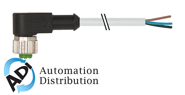 Murrelektronik 7000-12321-2232000 m12 female 90?? with cable, pur 3x0.34 gy ul/csa 20m