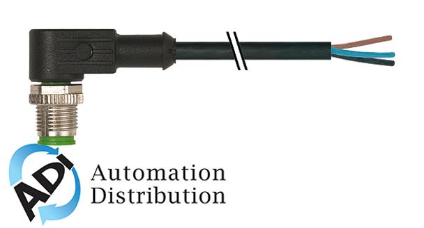 Murrelektronik 7000-12121-6351000 m12 male 90?? with cable, pur 5x0.34 bk ul/csa+drag chain 10m