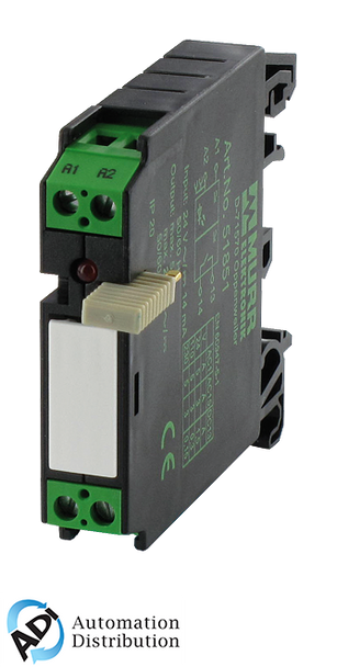 Murrelektronik 51860 rmme 11/24 with ground bridge input relay, in: 24 vac/dc - out: 125 vac/dc / 1 a, 1 n/o contact - 12 mm schraubklemme