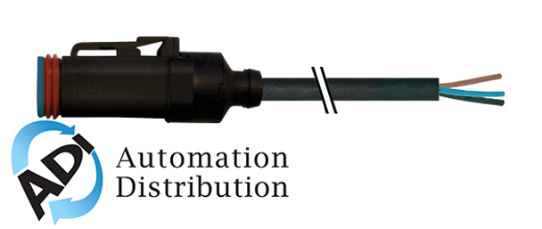 Murrelektronik 7072-72161-5690500 valve plug mdc06-4s with cable, pur 4x0.75 bk ul/csa+drag chain 5m