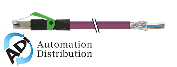 Murrelektronik 7000-74101-7980300 rj45 male 0?? shield with cable, ethernet, pur 2x2xawg22 shielded vt ul,csa+dragchain 3m