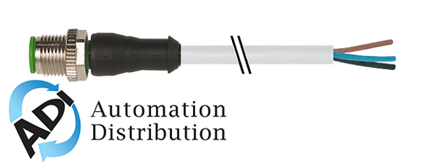 Murrelektronik 7000-12021-2541000 m12 male 0?? with cable, pur 4x0.34 gy ul/csa+robot+drag chain 10m