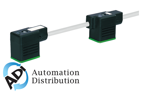 Murrelektronik 7000-58101-2171000 msud double valve plug form bi 11mm, pvc 4x0.75 gray, 10m