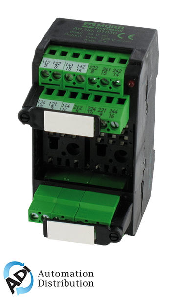 Murrelektronik 67030 mks-k24m/led24 vdc relay socket modules, in: 24 vdc - out: 125 vac/dc / 2 a, relay socket modules