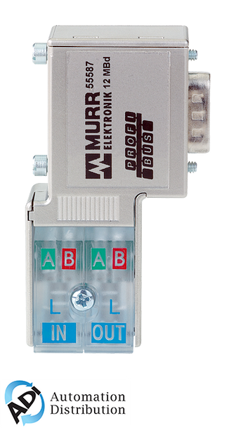 Murrelektronik 55585 profibus-plug-male (sub-d) 90??, cut clamp for rigid and flexible wires