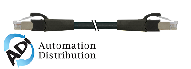 Murrelektronik 7000-74711-3801500 rj45 male 0?? / rj45 male 0?? cabinet-line, gigabit, frnc/ls0h 4x2xawg26 shielded bk 15m