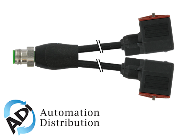Murrelektronik 7072-42401-6360150 m12 xtreme y-distributor / msud valve plug form a 18mm, pur 3x0.75 bk ul/csa+drag chain 1,5m