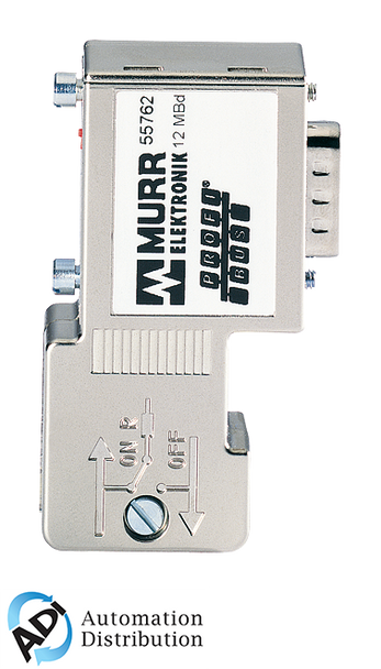 Murrelektronik 55760 can-plug-male (sub-d) 90??, screw terminals up to 1mbits/s