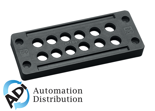 Murrelektronik 4000-70603-0240120 modlink msdd cable entry system, kdp 24/12, cable entry plate size 24, for cable diameter 8#12mm (12x)