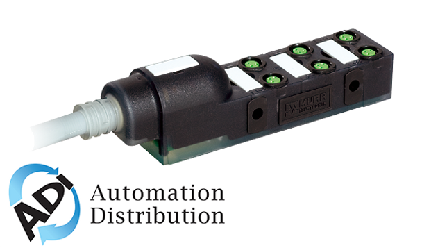 Murrelektronik 8000-86010-3560500 exact8, 6xm8, 3 pole moulded cable, 5.0m pur 6x0,34+2x0,75, ul/csa