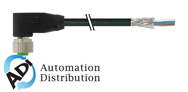 Murrelektronik 7000-19361-7060750 m12 female 90?? shielded, pur 12x0,14 shielded bk ul/csa, drag ch 7.5m