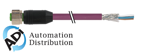 Murrelektronik 7000-13225-8030850 m12 female 0?? with cable devicenet, pur awg24+awg22 shielded vt ul/csa+drag ch. 8,5m