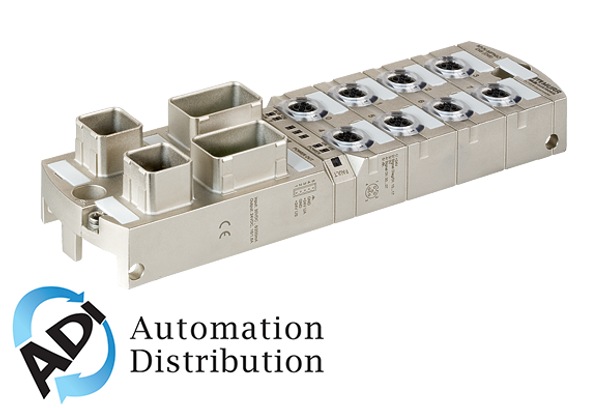 Murrelektronik 55529 mvk+ mpnio di8 do8 irt push pull, mvk profinet, metal, galvanic separation, push-pull rj45, energy via push-pull 5-pol.