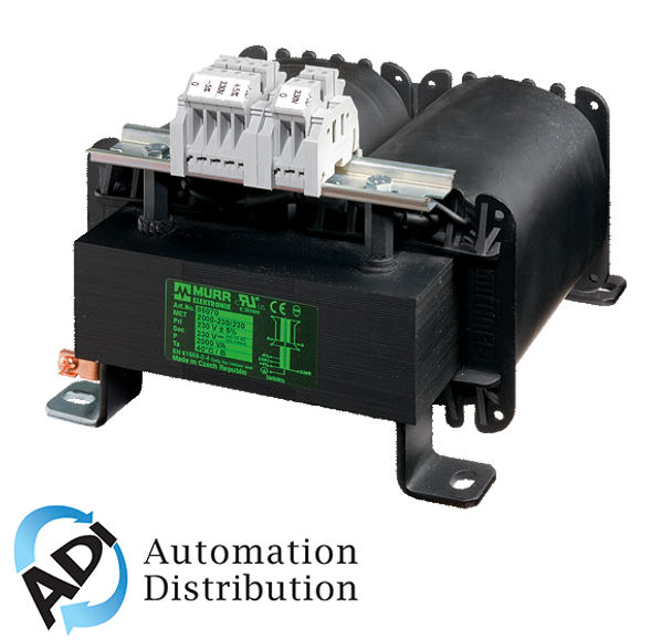 Murrelektronik 6686070 met 1-phase control and isolation transformer, p: 2000va in: 230vac+/- 5% out: 230vac, with spring clamp connection