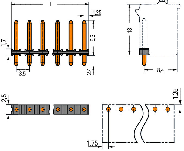 Wago 2091-1707/200-000 Pack of 500