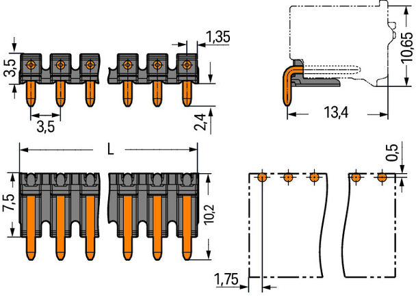 Wago 2091-1722/200-000 Pack of 400