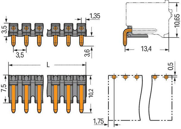 Wago 2091-1726 Pack of 400