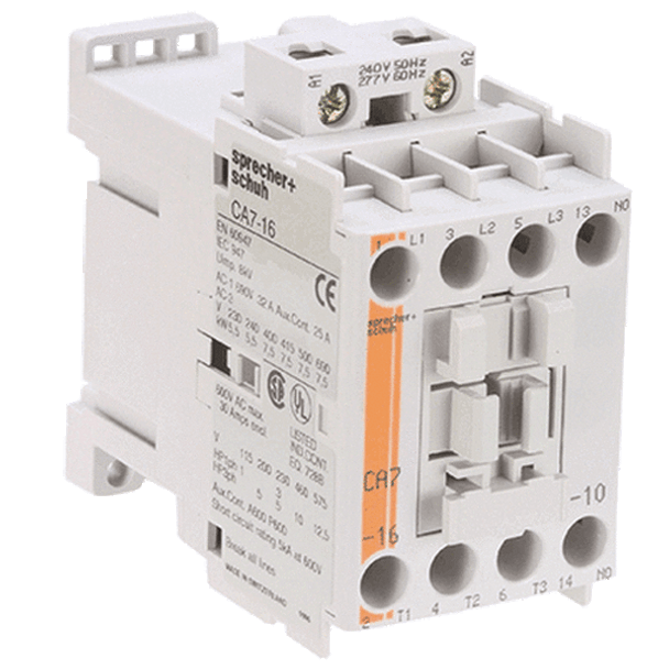 Sprecher + Schuh CA7-16-01-120-L11 contactor 16a 120vac 1nc +aux 01FCAM0000H0001