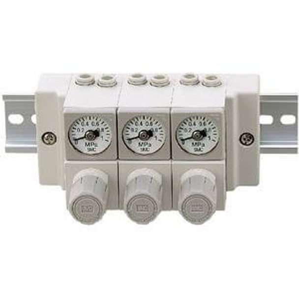 SMC ARM11BA1-406-AZ regulator, manifold compact manifold regulator