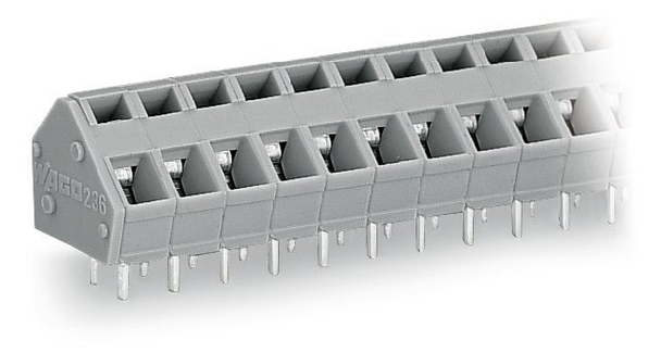 Wago 236-408/332-009/999-950 PCB terminal block, 2.5 mm² Pin spacing 5/5.08 mm 8-pole, light gray