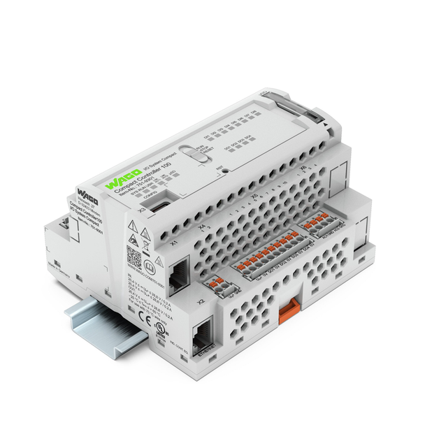 Wago 751-9301 Compact Controller 100, 8DI 4DO 2AI 2AO 2NI1K/PT1K 1RS485 2ETH SD